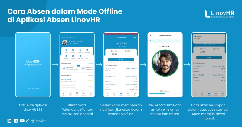 Cara Absen dalam Mode Offline Attendance