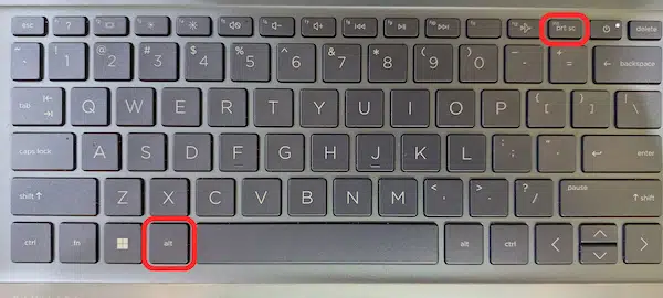 Cara screenshot di laptop - Pakai Tombol Alt+Prt sc