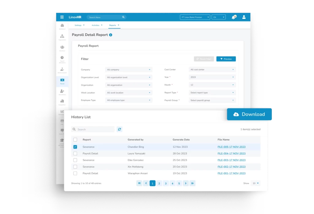 Software payroll adalah sistem penggajian yang memudahkan tim HRD perusahaan untuk melakukan penghitungan hingga pembayaran gaji karyawan secara otomatis.